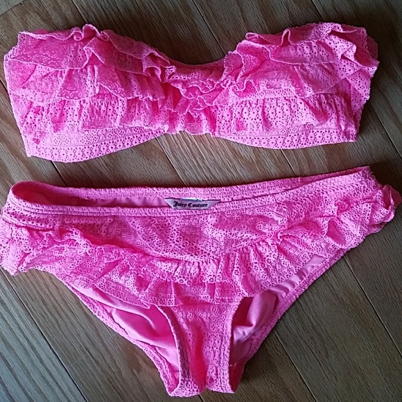 Juicy Couture Other - Juicy Couture Ruffled Bikini Set- Like New!!